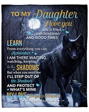 Life Is Filled With Hardtimes-Wolf Mom To Daughter Fleece Blanket - 50" x 60" front
