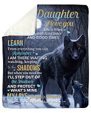 Life Is Filled With Hardtimes-Wolf Mom To Daughter Sherpa Fleece Blanket tile