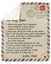 I Closed My Eyes For A Moment- Mom Dad To Son Sherpa Fleece Blanket - 50" x 60" thumbnail