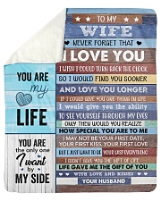 Never Forget That I Love U Husband To Wife Sherpa Fleece Blanket - 50" x 60" thumbnail