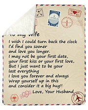 Wife I Just Want To Be Your Last Everything Love U Sherpa Fleece Blanket - 50" x 60" thumbnail