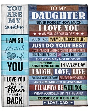 Never Forget How Much I Love U Dad To Daughter Fleece Blanket - 50" x 60" front