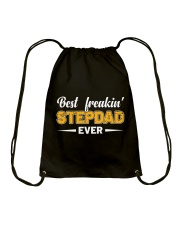 Best Freakin' Stepdad Ever Drawstring Bag thumbnail