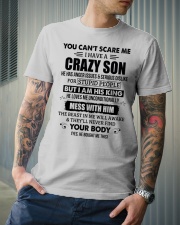 You Can't Scare Me I Have A Crazy Son Classic T-Shirt lifestyle-mens-crewneck-front-6