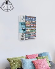 Never Forget That I Love U Dad To Son 11x14 Gallery Wrapped Canvas Prints aos-canvas-pgw-11x14-lifestyle-front-02