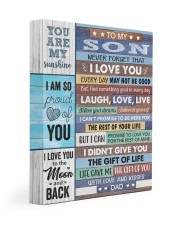 Never Forget That I Love U Dad To Son 11x14 Gallery Wrapped Canvas Prints front