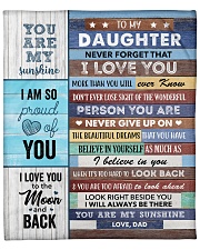 Never Forget That I Love U Dad To Daughter Fleece Blanket - 50" x 60" front