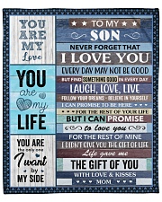 Never Forget That I Love U Mom To Son Fleece Blanket - 50" x 60" front
