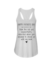Happy Father's Day from the kid Ladies Flowy Tank tile