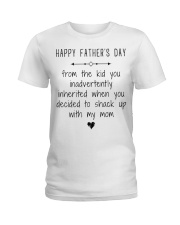 Happy Father's Day from the kid Ladies T-Shirt tile