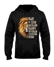 Man Of God Husband Daddy Veteran Protecor Hero Hooded Sweatshirt tile