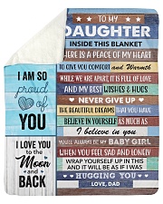 Inside Blanket A Piece Of My Heart Dad To Daughter Sherpa Fleece Blanket tile