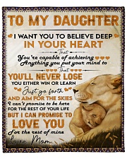 I Want U To Believe Deep In Heart Mom To Daughter Fleece Blanket - 50" x 60" front