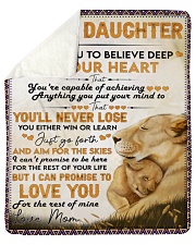 I Want U To Believe Deep In Heart Mom To Daughter Sherpa Fleece Blanket tile