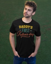 Daddy's First Father's Day Classic T-Shirt apparel-classic-tshirt-lifestyle-front-43