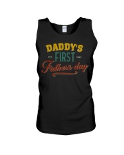 Daddy's First Father's Day Unisex Tank tile