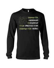 Husband Poppop Protector Hero Long Sleeve Tee tile