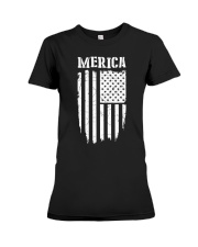 American Flag Merica Premium Fit Ladies Tee tile