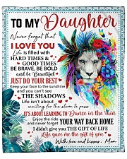 Never Forget That I Love U Mom To Daughter Fleece Blanket - 50" x 60" front