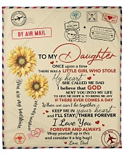 Daughter Keep Me In Heart I'll Stay There Forever Fleece Blanket - 50" x 60" front