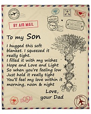 I Hugged This Soft Blanket - Dad To Son Fleece Blanket - 50" x 60" front