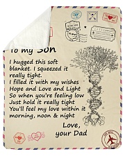I Hugged This Soft Blanket - Dad To Son Sherpa Fleece Blanket tile