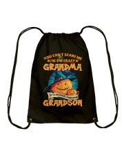 I'm The Crazy Grandma Of A Awesome Grandson Drawstring Bag thumbnail