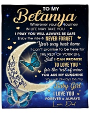 Betanya Half Moon Promise To Love U 4The Rest Fleece Blanket - 50" x 60" front