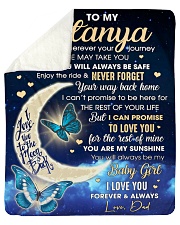 Betanya Half Moon Promise To Love U 4The Rest Sherpa Fleece Blanket tile