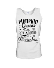 Pumpkin Queens Are Born In November Unisex Tank thumbnail