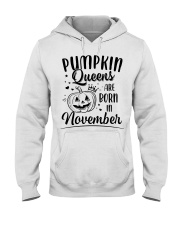 Pumpkin Queens Are Born In November Hooded Sweatshirt thumbnail