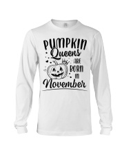 Pumpkin Queens Are Born In November Long Sleeve Tee thumbnail