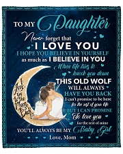 Never Forget That I Love You-Moon Mom To Daughter Fleece Blanket - 50" x 60" front