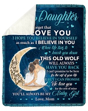 Never Forget That I Love You-Moon Mom To Daughter Sherpa Fleece Blanket tile