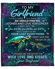 I Wish I Could Turn Back The Clock To Girlfriend Fleece Blanket - 50" x 60" front