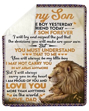 My Little Boy Yesterday Friend Today Dad To Son Sherpa Fleece Blanket tile