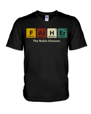 Father Element Science - For Dad V-Neck T-Shirt tile