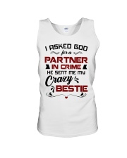 God Sent Me My Crazy Bestie For Partner-In-Crime Unisex Tank tile