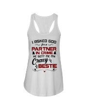 God Sent Me My Crazy Bestie For Partner-In-Crime Ladies Flowy Tank tile