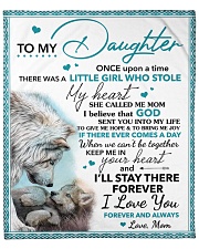 Daughter Keep Me In Heart I'll Stay There Forever Fleece Blanket - 50" x 60" front