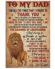 Dad Lion Tks4 All The Special Little Things You Do 11x17 Poster front