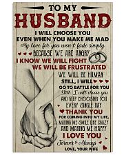 To my husband I Love you forever and always 11x17 Poster front