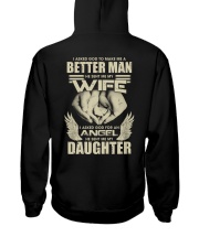 Asked God Make Me Better Man He Sent My Wife Hooded Sweatshirt thumbnail