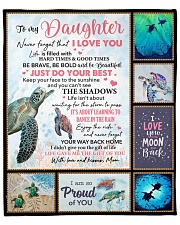 Turtle-Im So Proud Of You- Mom-To-Daughter Fleece Blanket - 50" x 60" front