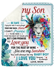 You Are My Sunshine Mom To Son Sherpa Fleece Blanket tile