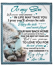Whenever Your Journey In Life May Take U Mom Son Fleece Blanket - 50" x 60" front