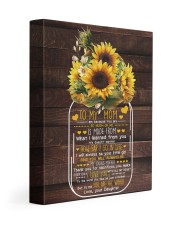 I Am Because U Are Sunflower Daughter To Mom 11x14 Gallery Wrapped Canvas Prints front