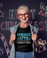 Home Is Where The Dog Runs To The Greet You Ladies T-Shirt lifestyle-holiday-crewneck-front-3