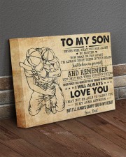 Never Feel That U Are Alone Dad To Son 14x11 Gallery Wrapped Canvas Prints aos-canvas-pgw-14x11-lifestyle-front-10