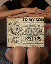 Never Feel That U Are Alone Dad To Son 14x11 Gallery Wrapped Canvas Prints aos-canvas-pgw-14x11-lifestyle-front-22